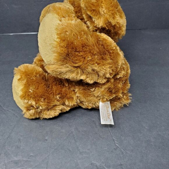 Dan Dee Teddy Bear Plush Stuffed Animal Brown Rose Flower Gift Valentine's Day - Picture 5 of 8